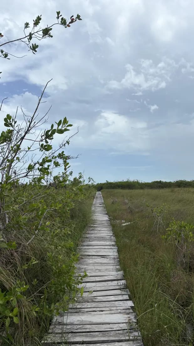 Lagoon and ruins of Sian Ka'an at a spiritual retreat in Mexico