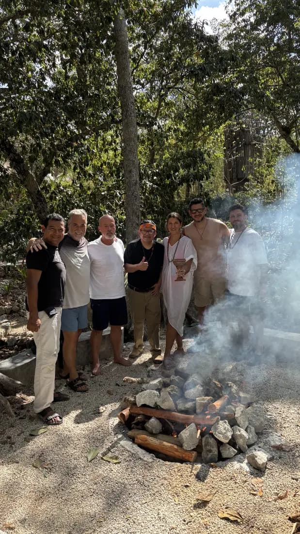 Ancestral temazcal at a spiritual retreat in Tulum
