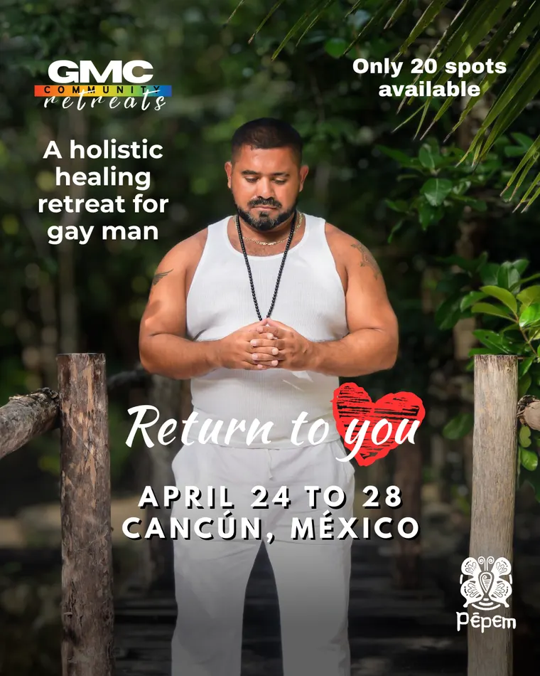 Return to You retreat flyer at Pepem, Tulum, Mexico