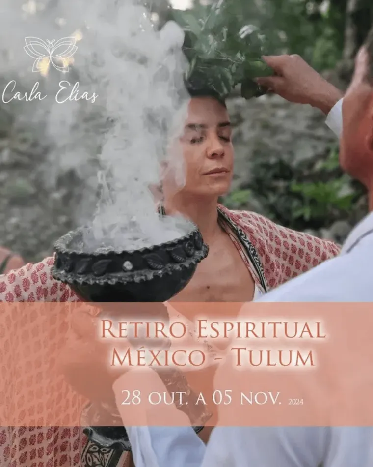 Retiro Espiritual con Carla Elías flyer at Pepem, Tulum, Mexico