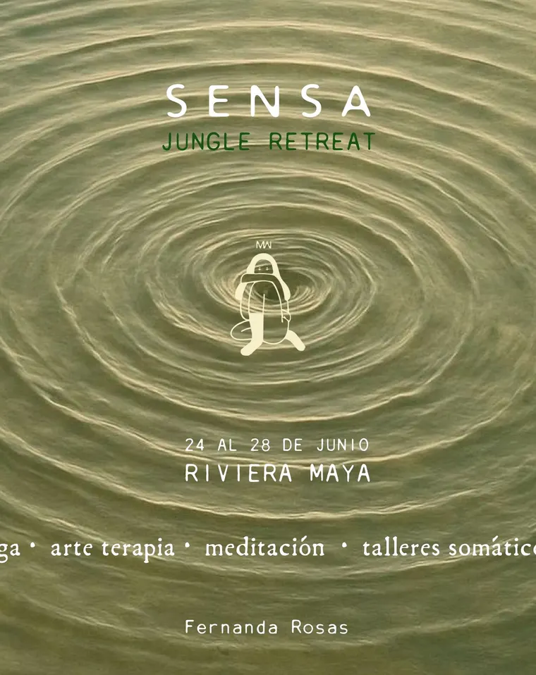 Sensa Jungle Retreat flyer at Pepem, Tulum, Mexico