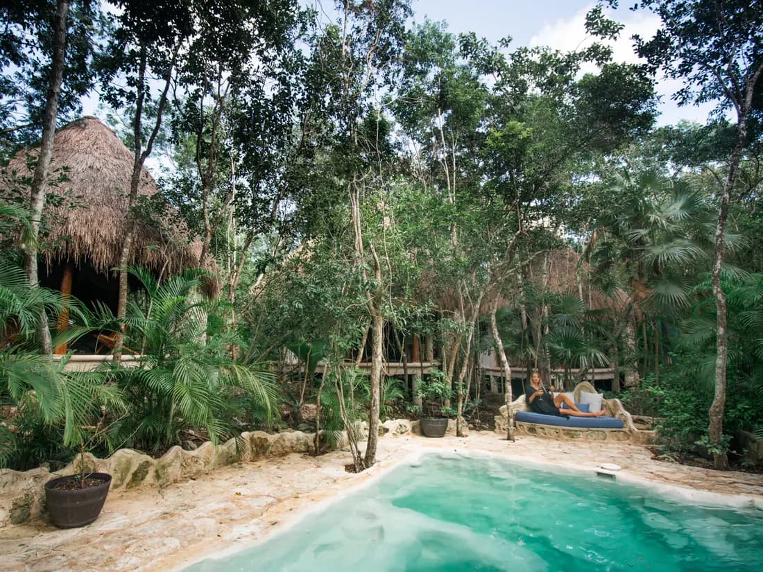 Conscious eco-cabin in the Maya Jungle, Pepem retreat center in Tulum (2)