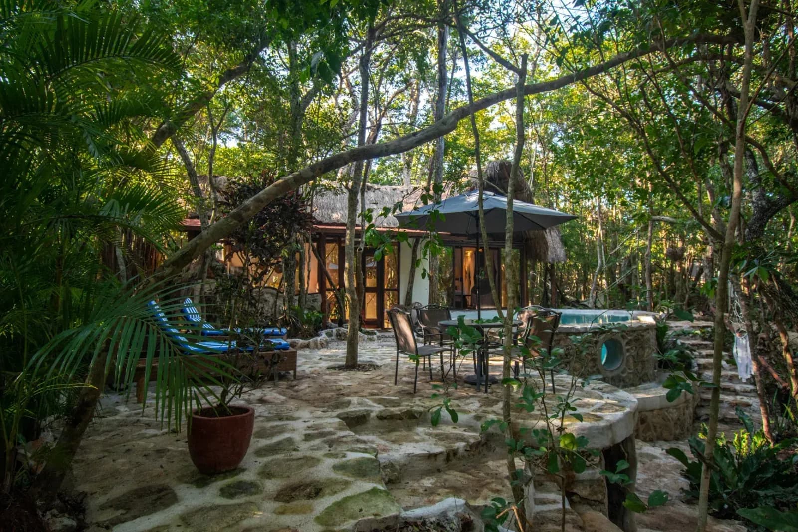 Jungle Villa Nah-Ha with a private cenote-water pool in front of the bedroom, Tulum (1)
