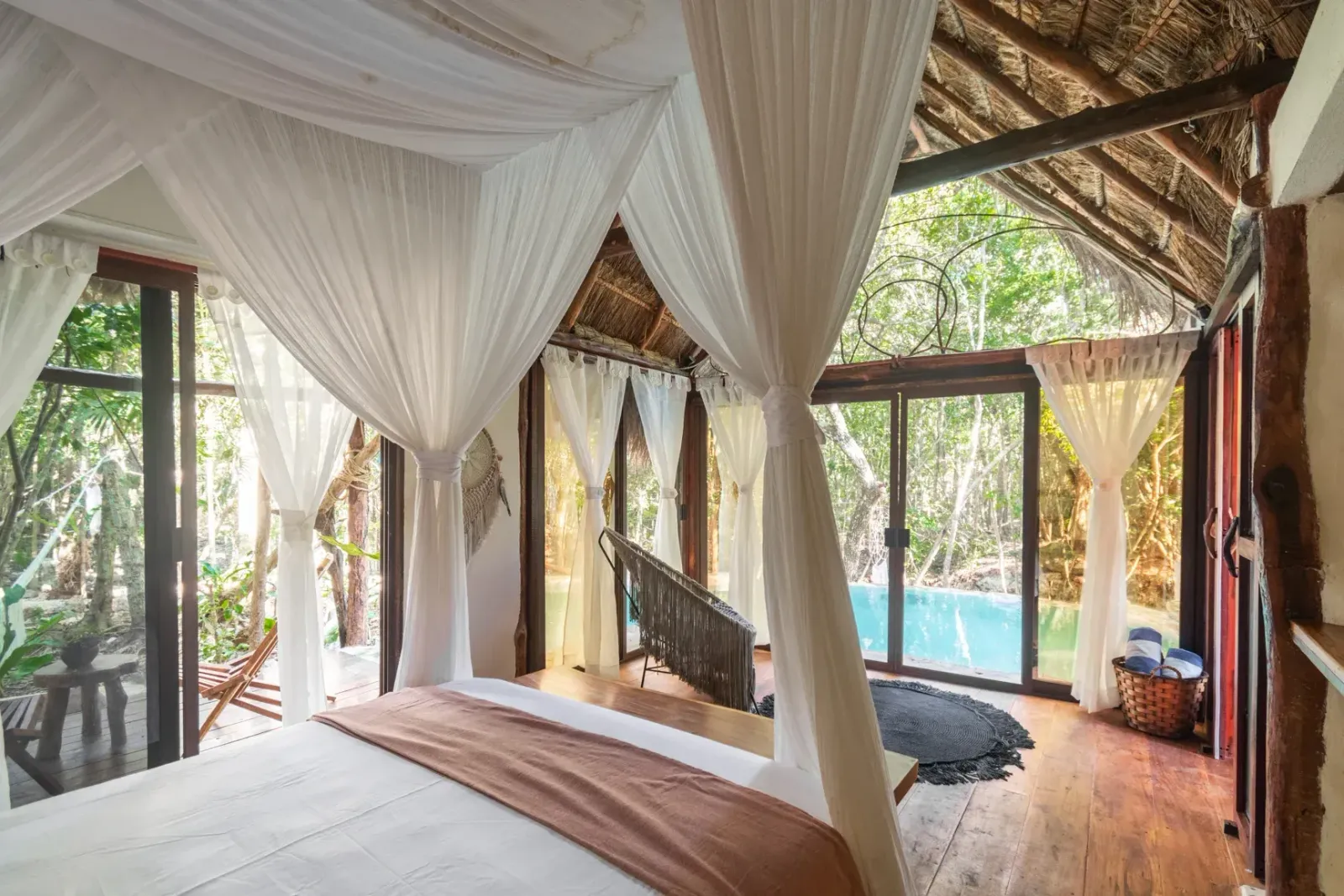 Jungle Villa Nah-Ha with a private cenote-water pool in front of the bedroom, Tulum (2)