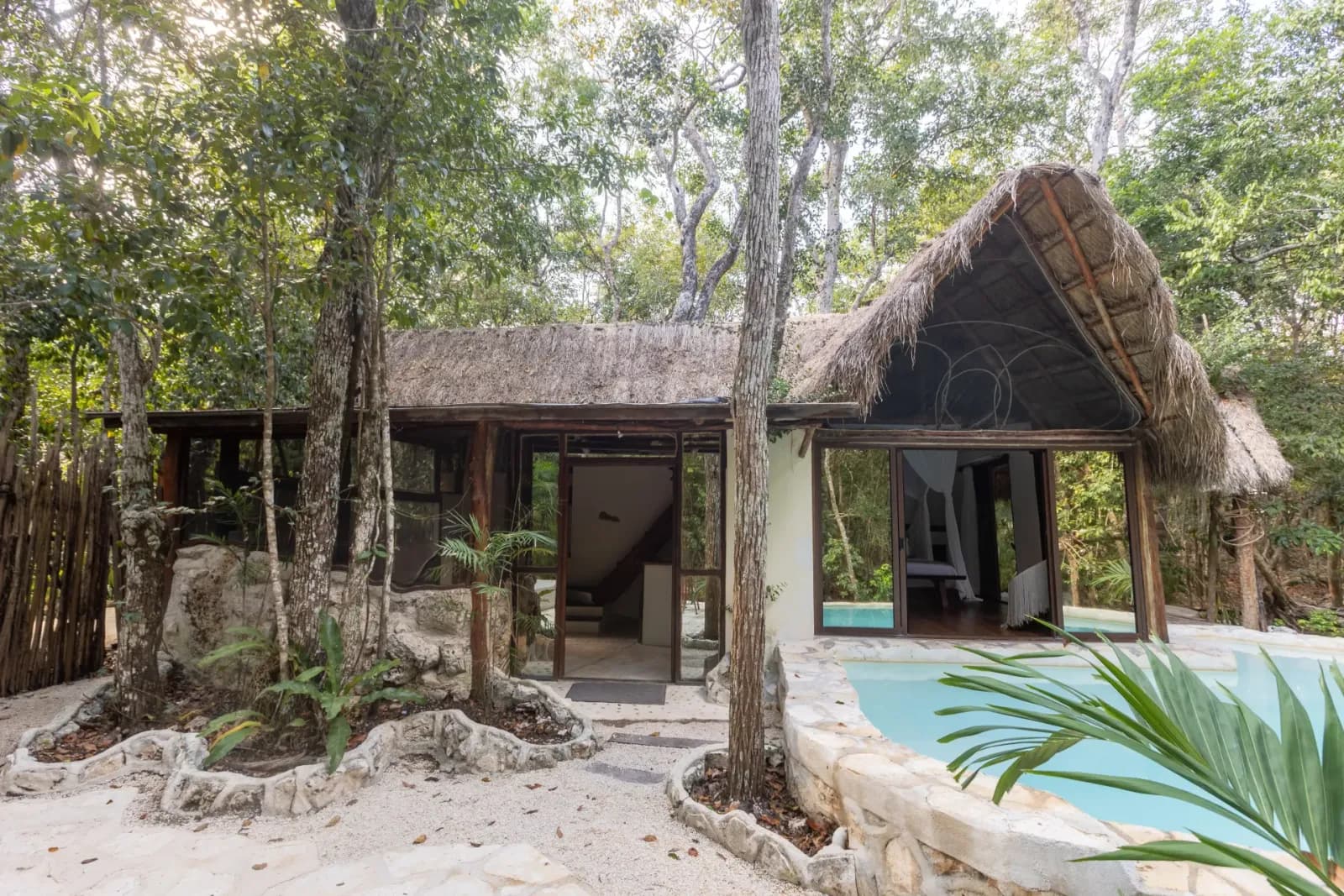 Jungle Villa Nah-Ha with a private cenote-water pool in front of the bedroom, Tulum (6)